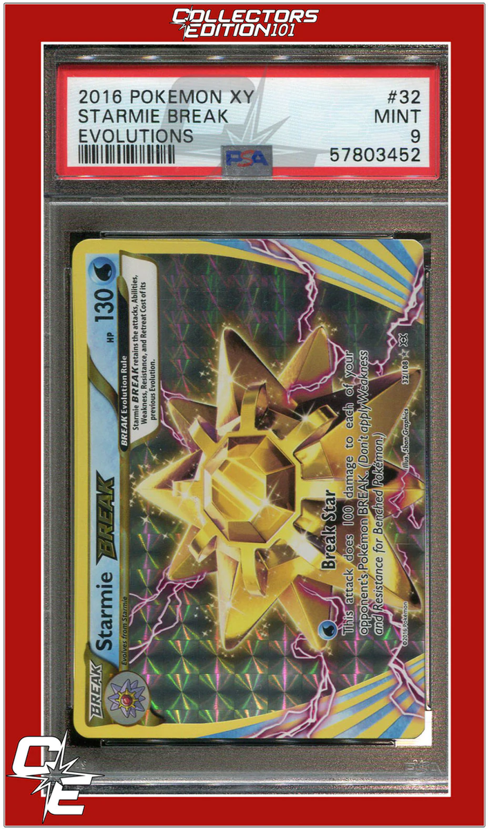 starmie break pokemon card price - 32/108 Ultra Rare Holo This attack does 100 damage to each of your opponents Pokemon BREAK Starmie BREAK ~ 32/108 ~
