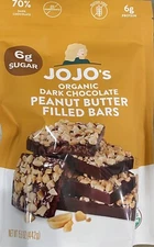 JoJo’s Organic 70% Dark Chocolate Peanut Butter Filled Bars 15.6 Oz Bag