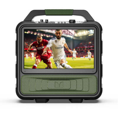 Monster Vmay Bluetooth Speaker with Built-in LCD TV 15.6  Full HD Screen 