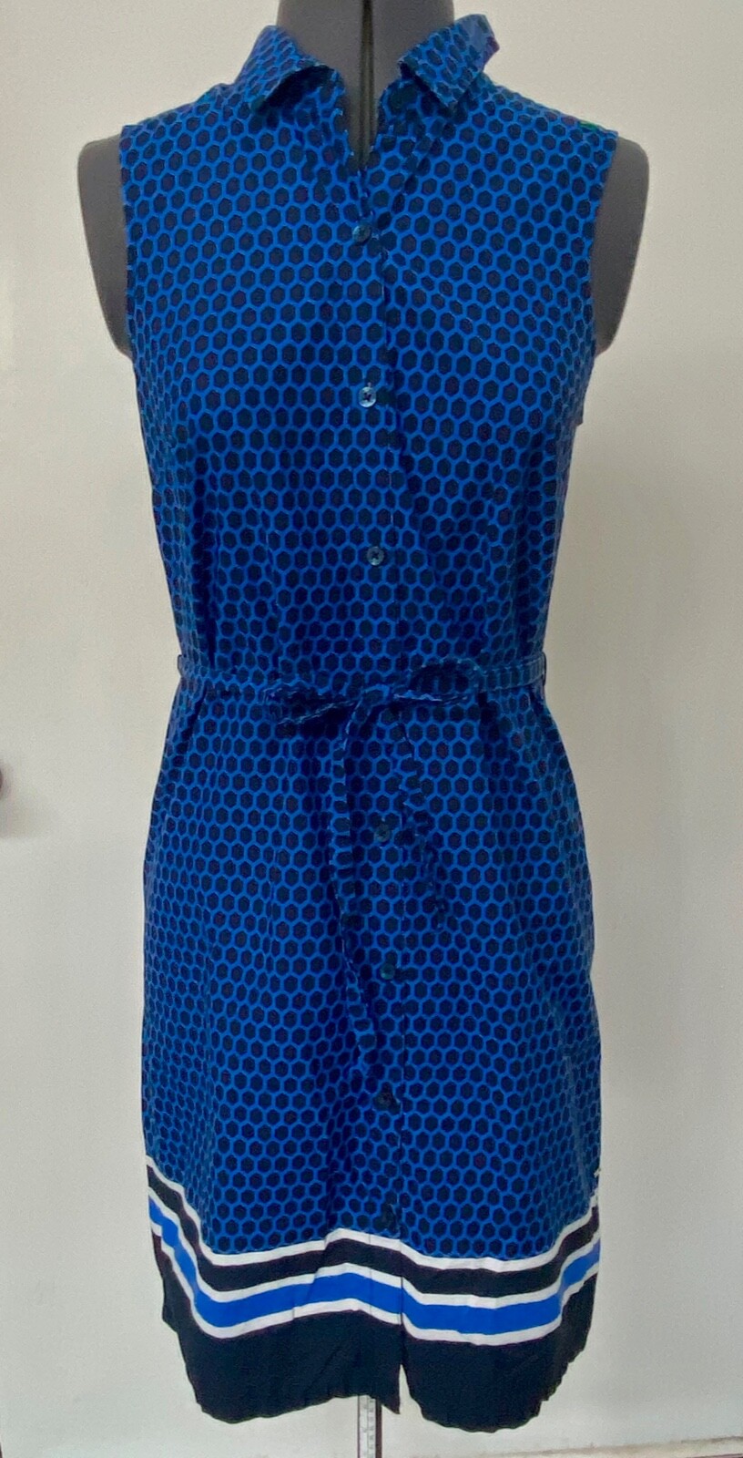 tommy hilfiger cotton sleeveless shirtdress