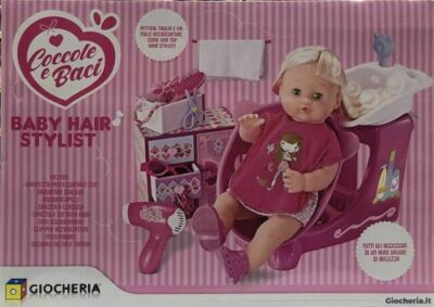 GIOCHERIA COCCOLE E BACI BAMBOLA PARRUCCHIERA