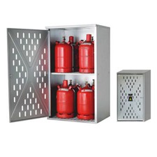 Gasflaschenschrank, 5, 11, oder 33 kg Flüssiggas, Propangas, Rückwand Bodenrost
