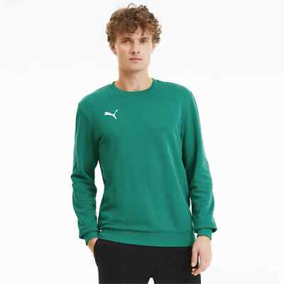 Puma Teamgoal Mens Crew Sweatshirt Jumper French Terry Sweat