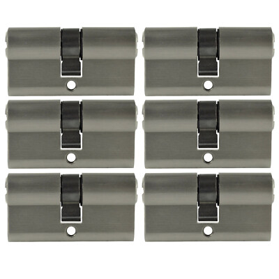 6x Profilzylinder 70mm 35/35 30x Schlüssel Tür Zylinder Schloss Gleichschließend