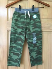 NWT Carter's Boys Pull on Pants Green Camo 4T,5T