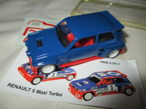 Miniature Renault 5 Maxi Turbo Tour Of Corse Decals A Made Solido 1 /43° - Bild 1 von 5