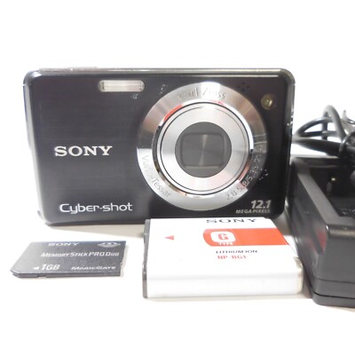 Sony Cyber-Shot DSC-W220 Black Digital Camera W/Battery