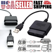 USB PS2 To PS3 Converter Cable Game Controller Adaptor For Sony PlayStation 2 3