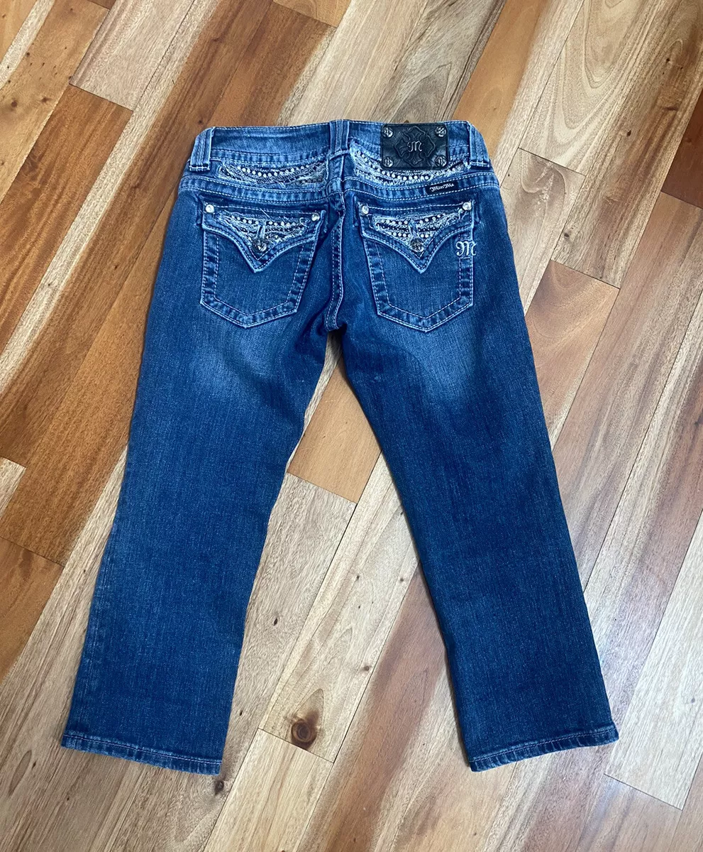 Embellished capri jeans clearance