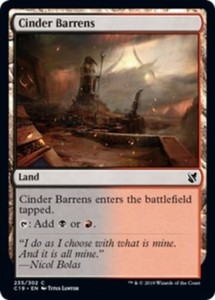 Cinder Barrens x4 - Commander 2019 - NM-Mint, English - Commander 2019
