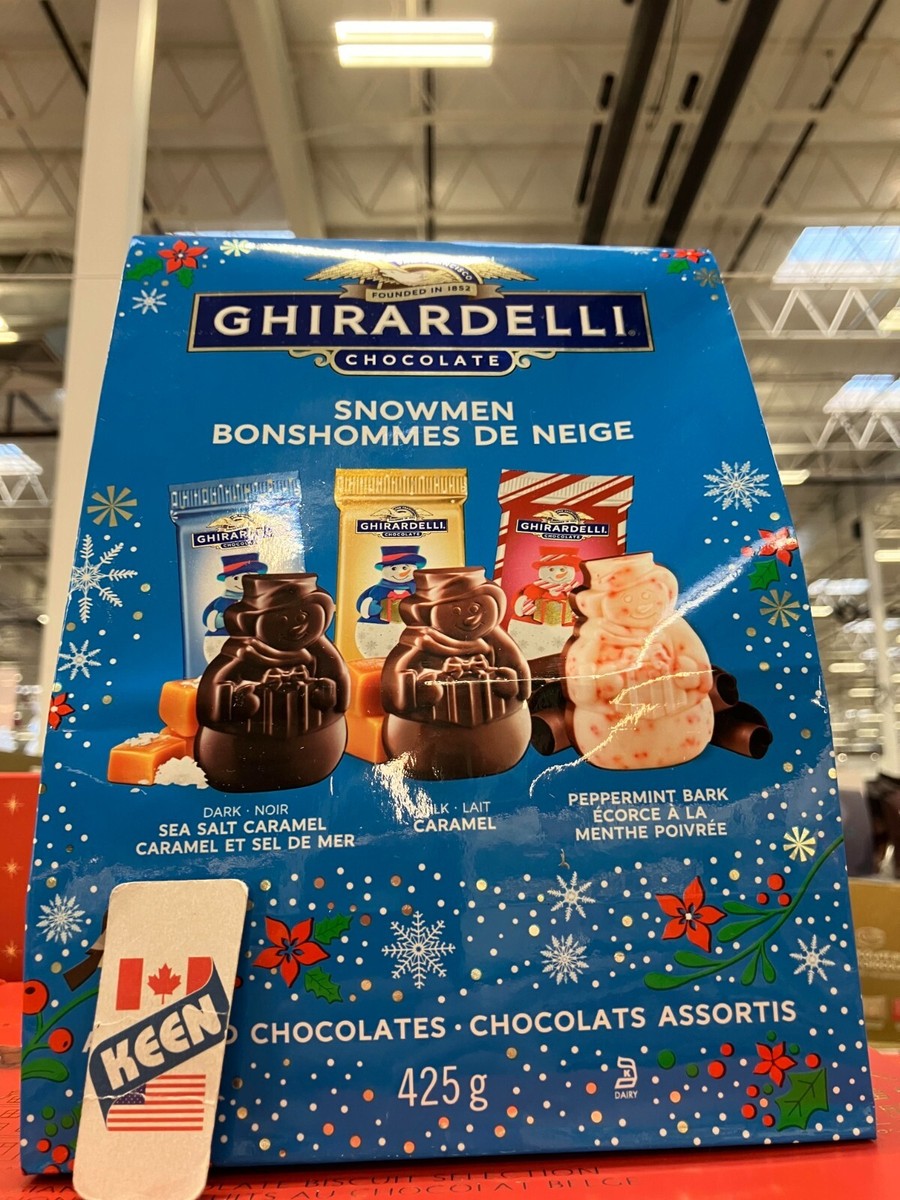 AiWaWa CA, Ghirardelli Premium Chocolate Snowmen Assortment, 15 oz