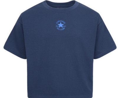 Converse CNVG Chuck Patch Boxy Mädchen T-Shirt - Blau