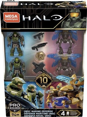 Mega Construx Halo 10 Years Pro Builders UNSC MARINE DEFENSE Set SEALED 2018