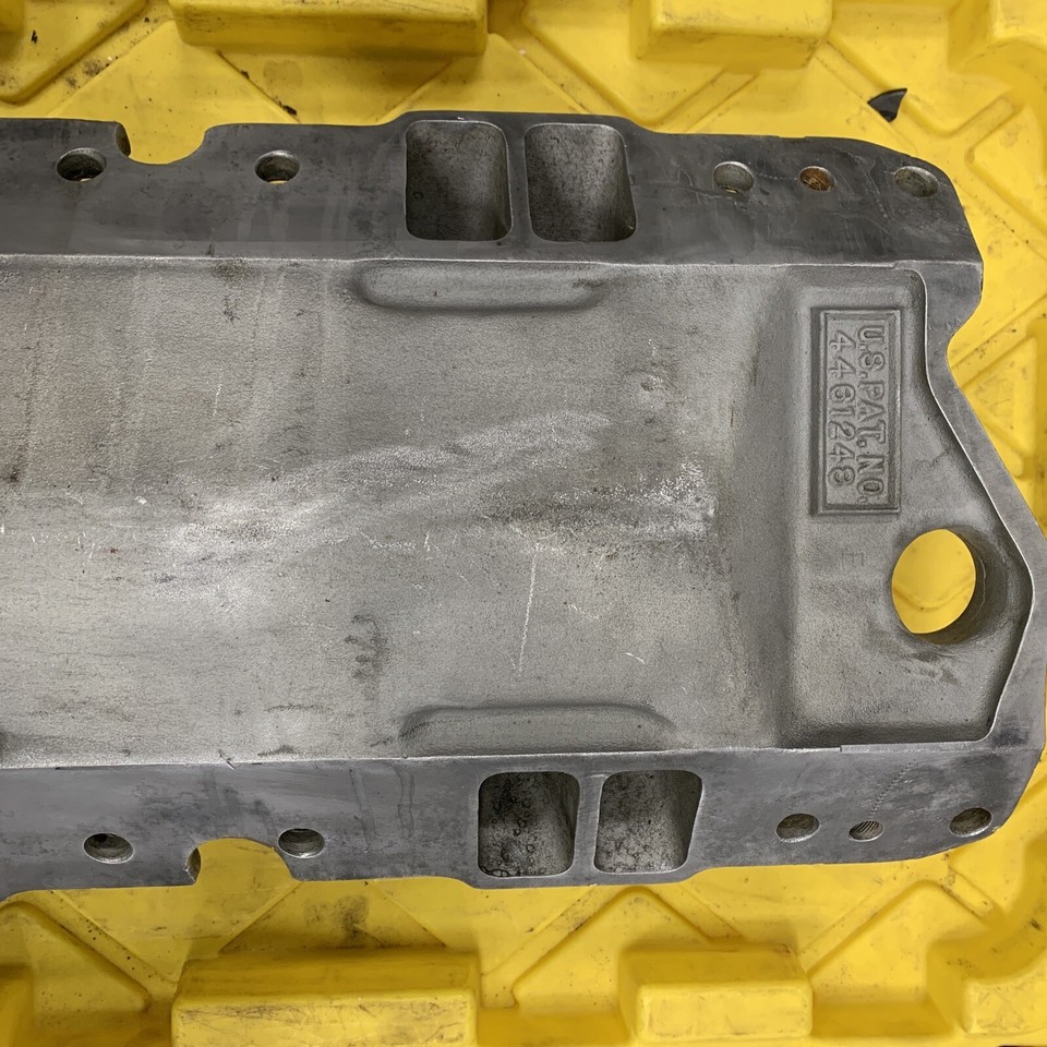 Aluminum Intake Air Gap Chevy SBC Edelbrock Victor Jr 2999 Hot Rod IMCA