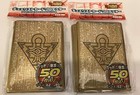 (50)YUGIOH Small Sized Millenium Puzzle Card Sleeves Golden 63X90mm