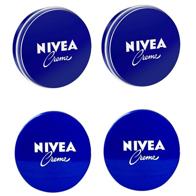 4 Can of 30 mL/ 1 Oz NIVEA CREAM Original Skin Hand CREME moisturizer Metal Tin 