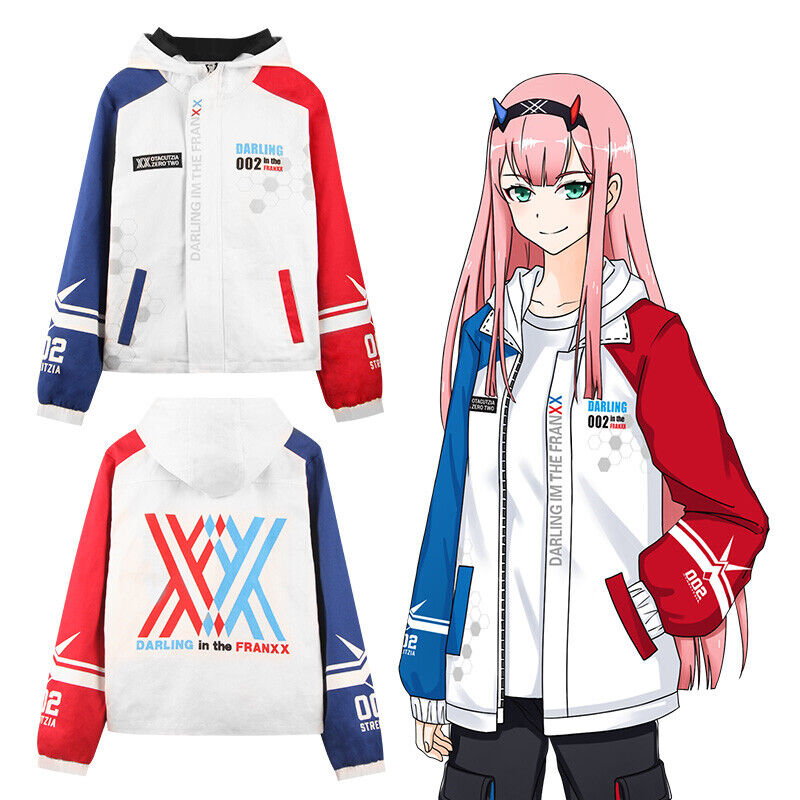 Darling in the Franxx Zero Two Hiro Jacket Zipper Hoodies Anime Print Tops Pants | eBay Darling in the Franxx Zero Two Hiro Jacket Zipper Hoodies Anime Print Tops Pants | eBay