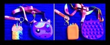 2pc Gift Set j push pop bubble sensory fidget toy Shoulder Bag 5   Purse 3.5  