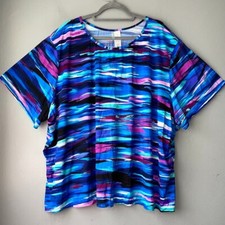 Swim 365 Plus Size 38 40 Swimming Beach Top Resort Vacation Shirt Rash Guard