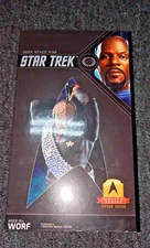 Star Trek Deep Space Nine Worf Figure QMx Master Series Latinum Edition