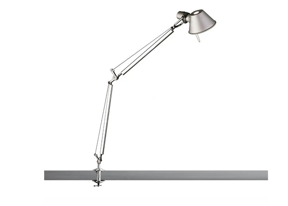 Artemide Tolomeo Tavolo Schreibtischleuchte Tischleuchte Alu Silber Tischklemme - Bild 2 von 4