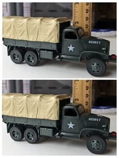 Qty-2 of 1:48 O Scale U.S. Army WWII Cargo Troop Truck CCKW-353 Deuce Half Train