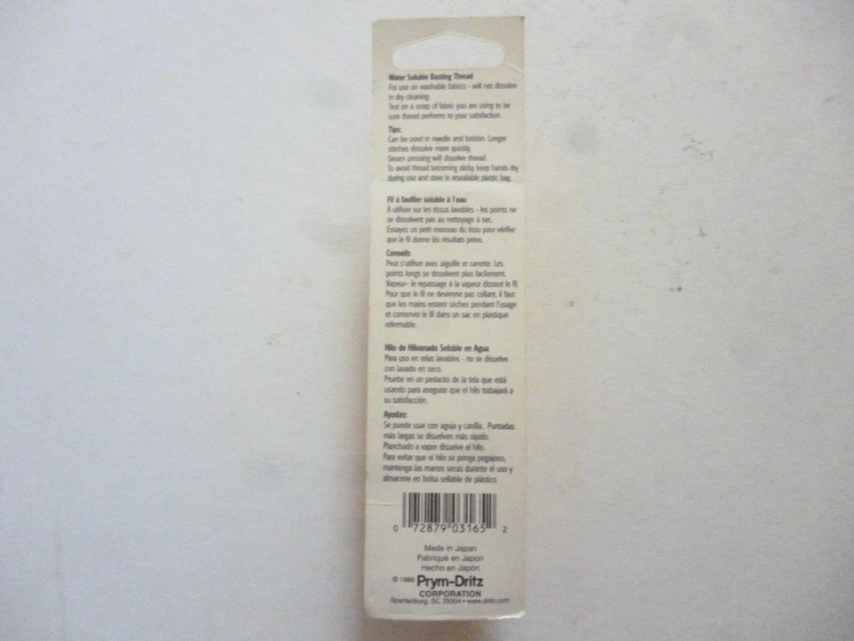 Dritz Quilting Water Soluble Basting Thread - Image 2 of 2