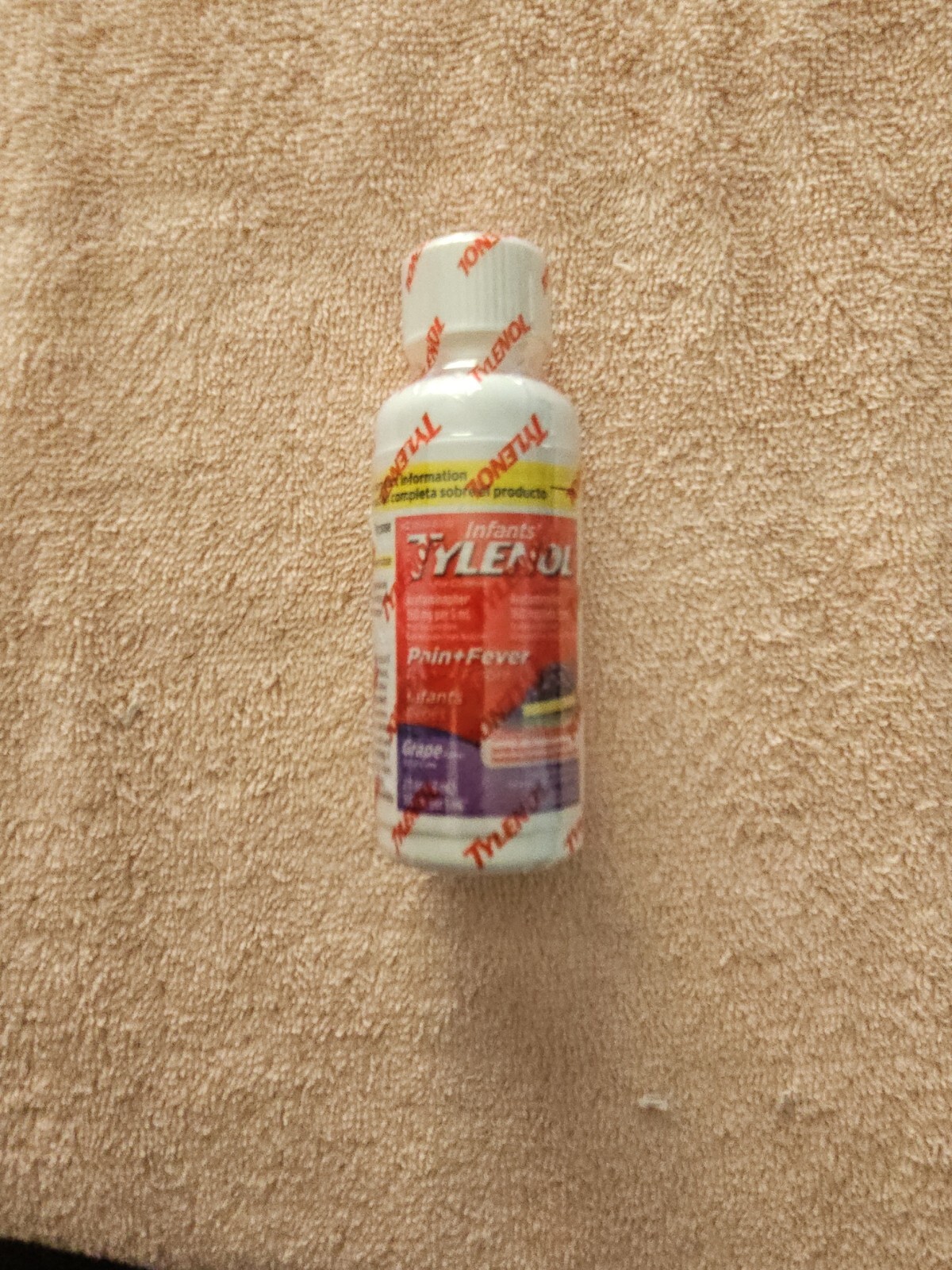 1 Infants Baby Tylenol Liquid Grape Fever Pain Acetaminophen 2 fl oz