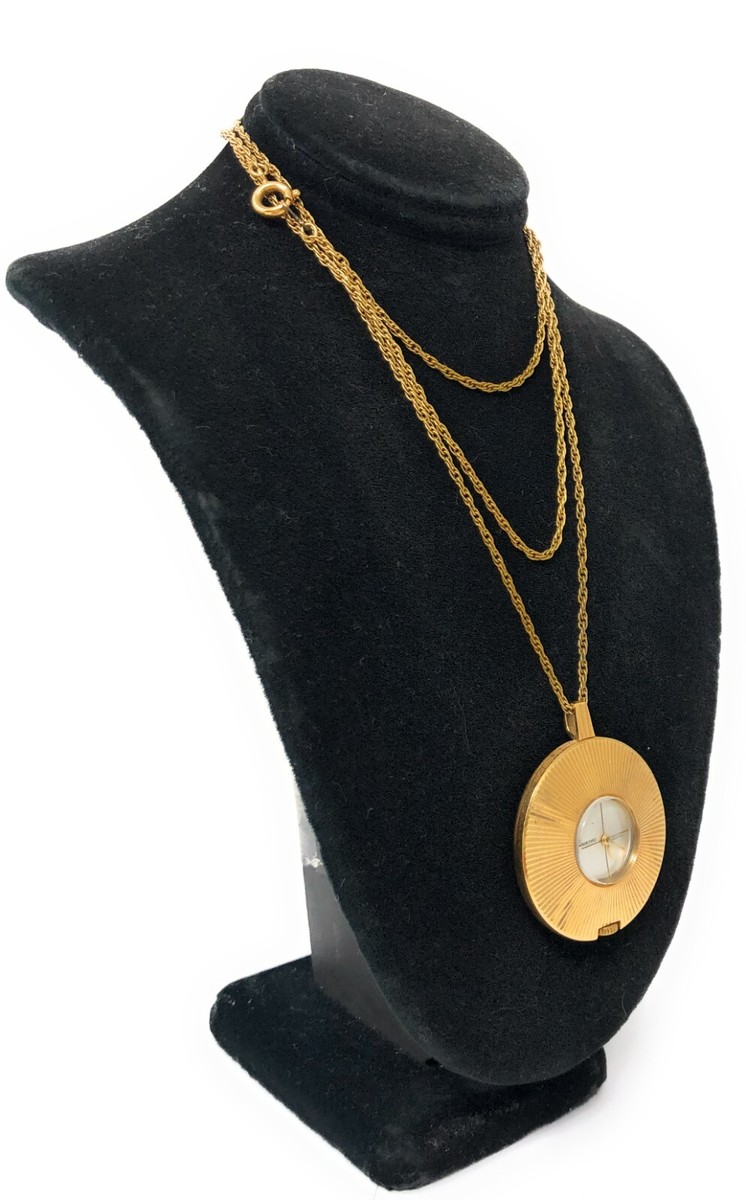 Seiko Diashock 17J 21-7050 Pendant Watch with Chain Japan ASGP | eBay