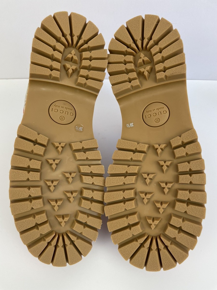 GUCCI x The North Face Womens GG Orange Hiking Boot 679927 Sz 39.5