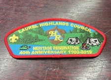 Laurel Highlands Council Heritage Reservation 40th Anniversary "Staff" CSP Rare