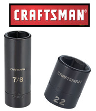 NEW Craftsman 1/2 & 3/8 Drive Impact Socket D...