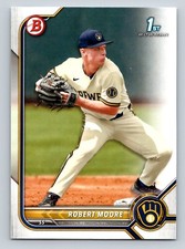 Robert Moore 2022 Bowman Draft 1st Edition #BD-131 Milwaukee Brewers
