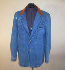 Women's Rode Walker Blue Denim Cotton Coat Medium
