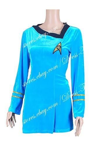 star trek classic deluxe dress Star Trek Classic Blue Dress for Women