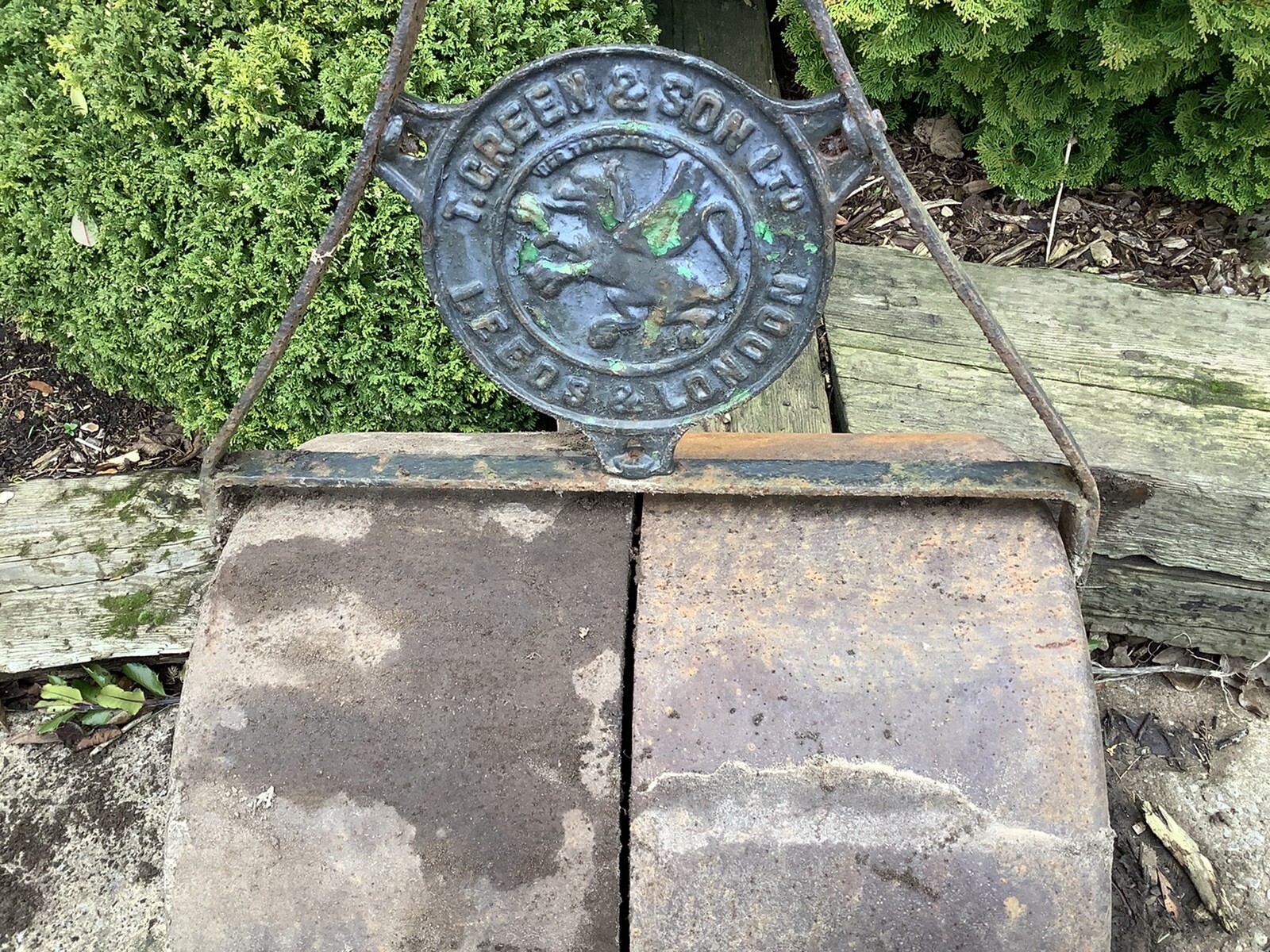 garden roller vintage cast iron eBay