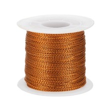 1 mm x 109 Yards Metallic Tinsel Cord Rope Orange Cord Wrapping Ribbon