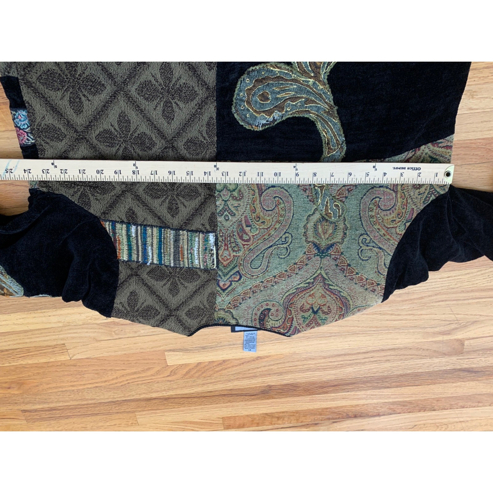 Indigo Moon Tapestry Patchwork Jacket Womens 1X P… - image 7