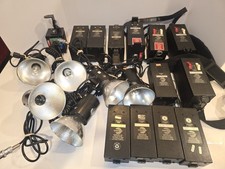 Lumedyne Control Module Power Pack Booster Batteries Chargers Lights Huge Lot