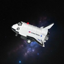 NASA Space Shuttle Atlantis Electronic Sounds Lights Pullback Toy Daron