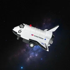 NASA Space Shuttle Atlantis Electronic Sounds & Lights Pullback Toy Daron