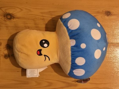 Blue (winking )And Purple (frown) Facial Expression Mushrooms -Plush Stuffed