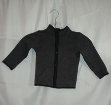 Jumping Beans Toddler Fleece Jacket Gray 18M Full Zip Pockets Long Sleeve