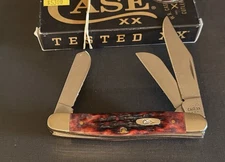 🔥 Case XX 6347 Crimson Peach Seed Jig Stockman Knife