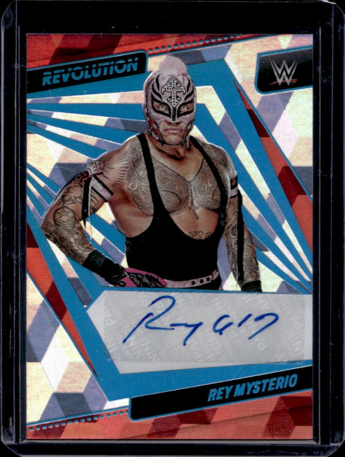 2022 Panini Revolution WWE Rey Mysterio Auto Autograph Cubic #/49