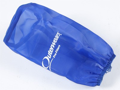 Outerwears Pre-Filter for K&N YA-4350/Stock Filter - Blue Motorcycle
