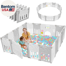 Baby Playpen, Foldable Playpen for Babies and Toddlers, Custom Shape Baby Fence