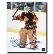 King Richard Brodeur Vancouver Canucks Autographed Crease 8x10 Photo NO TARIFFS