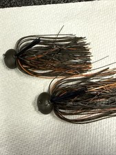 Lot Of 2 Eco Pro Tungsten 1 Oz Football  Jigs  Perfect Green Pumpkin Orange