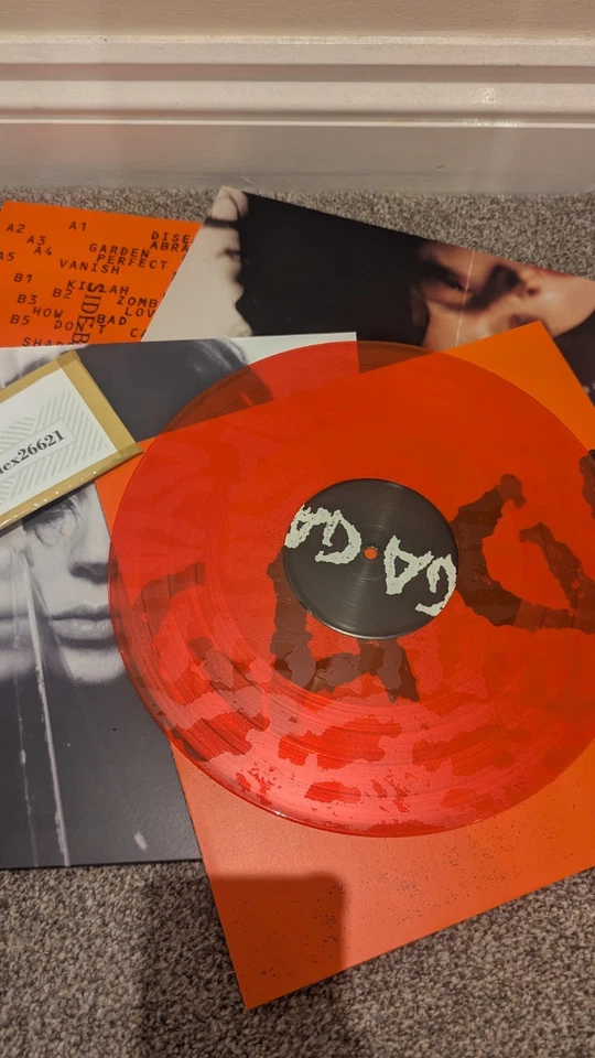 Liquid Filled Vinyl LP Orange And Black Bad World - Lady Gaga - Mayhem - Image 3 of 4